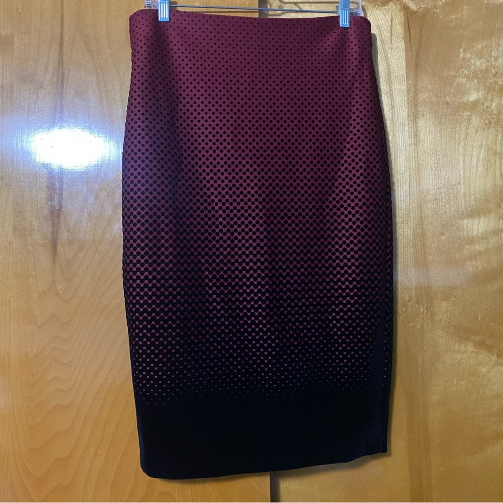 Red and Black Dotted Skirt